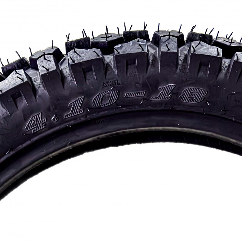 Imagen ilustrativa de NEUMATICO PARA MOTO APLICACIÓN TRASERA MIKI013-4.10R18 PARA CAMARA