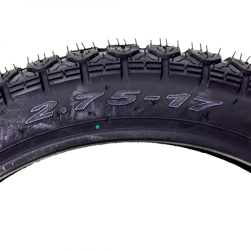 Imagen ilustrativa de NEUMATICO PARA MOTO APLICACIÓN DELANTERA MIKI005-2.75R17 PARA CAMARA