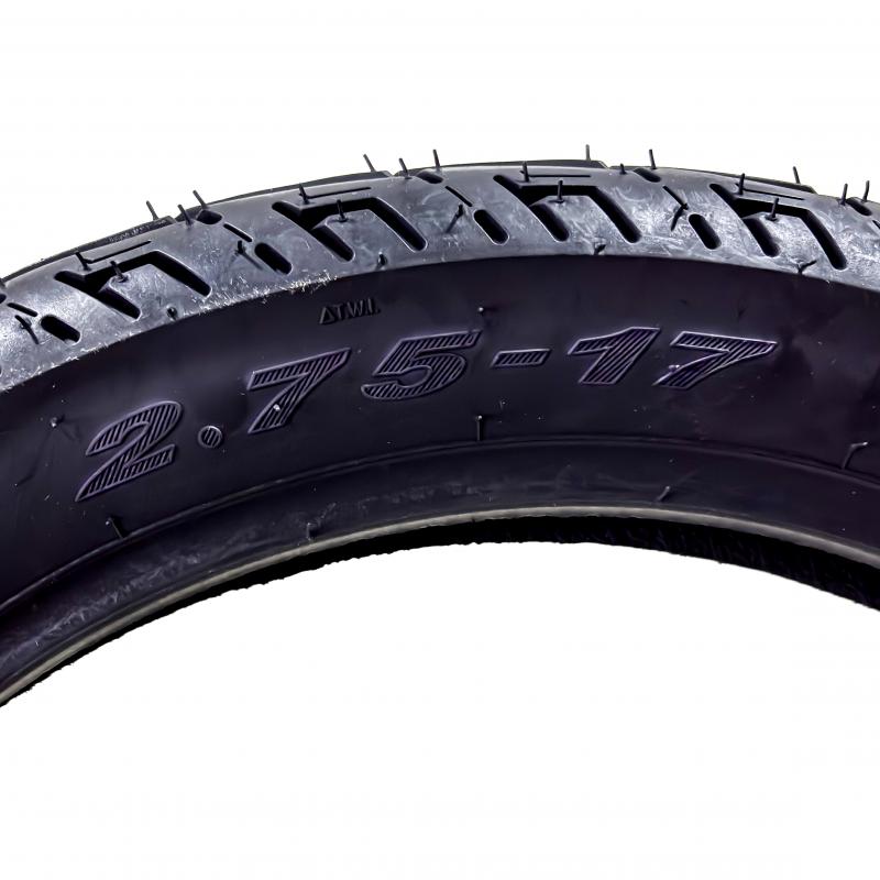 Imagen ilustrativa de NEUMATICO PARA MOTO APLICACIÓN DELANTERA MIKI071-2.75R17 PARA CAMARA