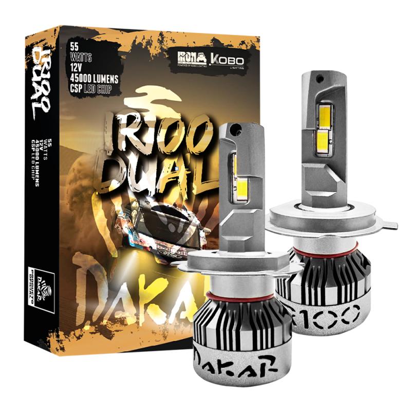 Imagen ilustrativa de H4 DAKAR NEW SERIES CANBUS DUAL COLOUR BLANCO / AMBAR - H7