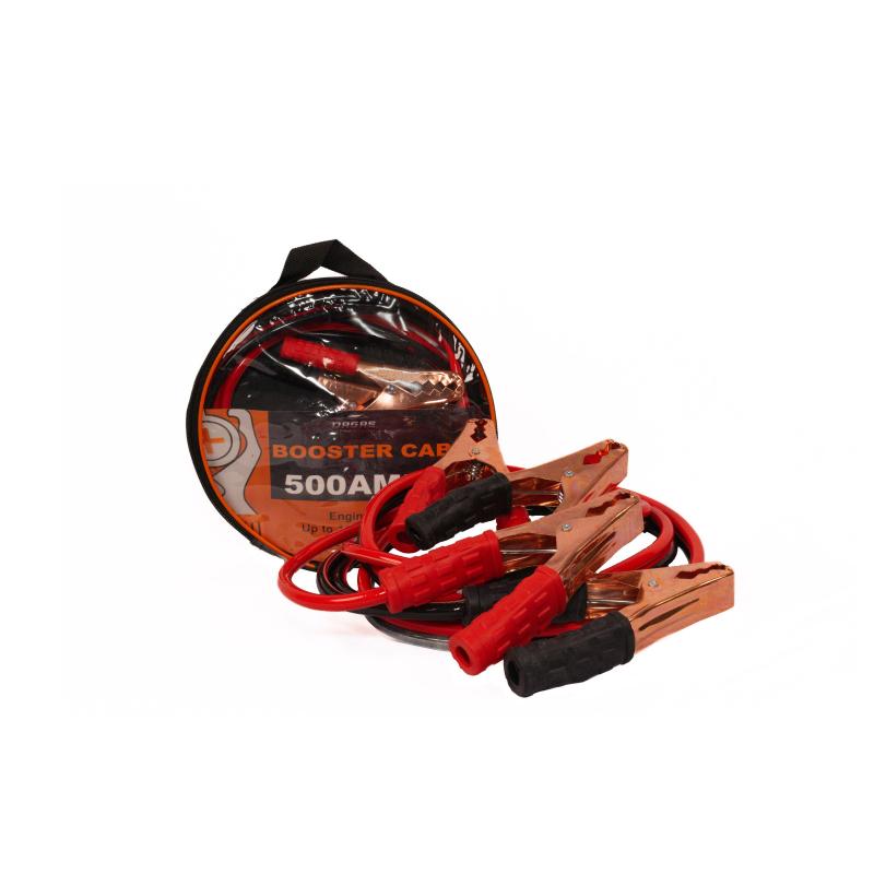 Imagen ilustrativa de CABLE PUENTE DE BATERIA2,5 METROS 500 AMPROJO Y NEGRO UNIVERSAL