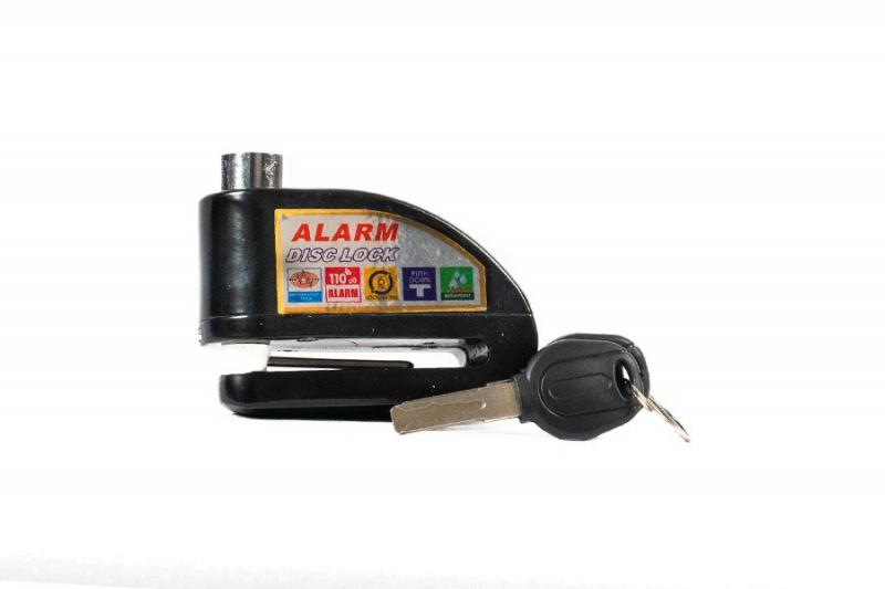 Imagen ilustrativa de TRABA DISCO DE MOTO CON ALARMA                      DOS LLAVES - NEGRO