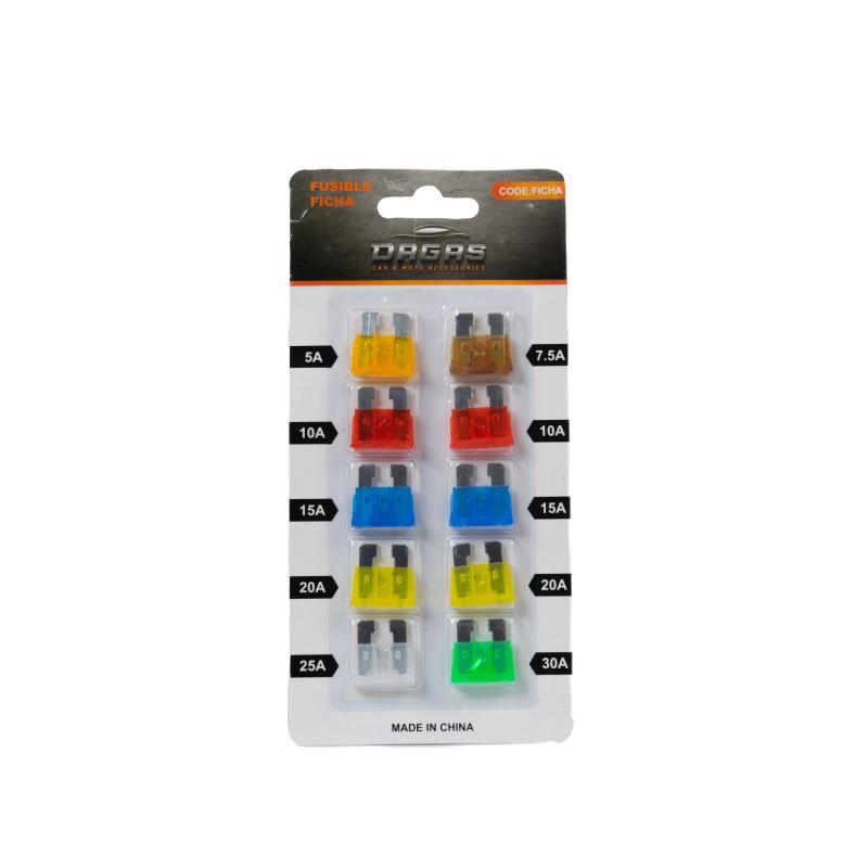 Imagen ilustrativa de FUSIBLE FICHA SURTIDO 10 UNIDADES