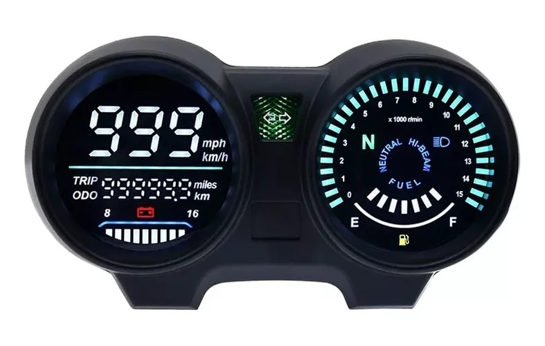 Imagen ilustrativa de TABLERO MOTO DIGITAL - tablero universal para rx150 - Tital 150 - cg 150 y Br