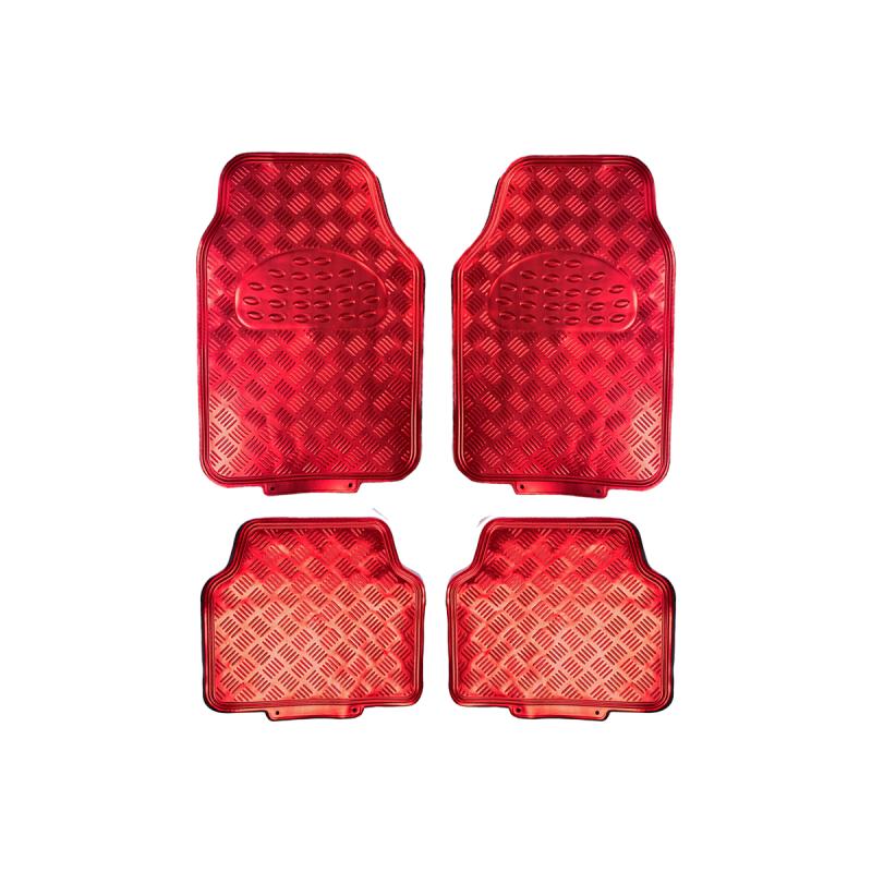 Imagen ilustrativa de ALFOMBRA PVC ALUMINIO METALIZADA BRILLOSA 4 PIEZAS