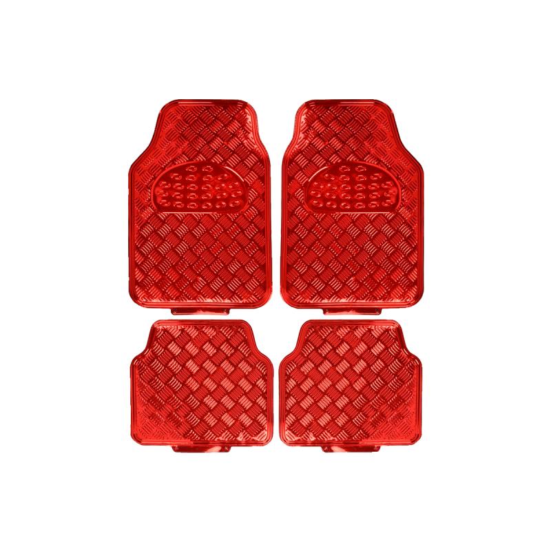 Imagen ilustrativa de ALFOMBRA PVC ALUMINIO METALIZADA MATE 4 PIEZAS