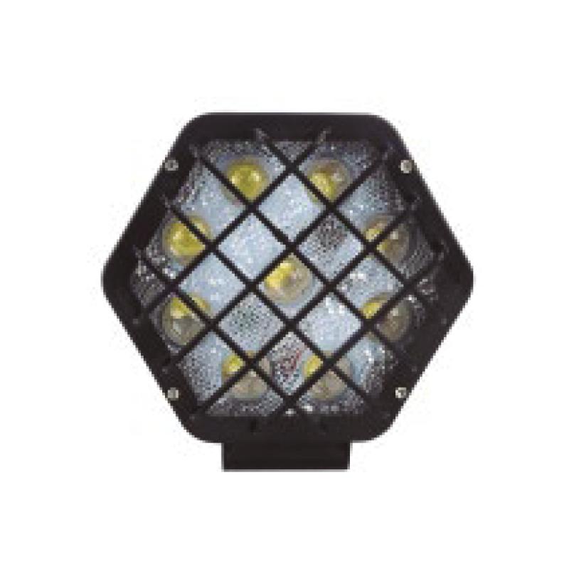 Imagen ilustrativa de ROMBOIDAL 48 WATTS (16 LED 3 WATTS) COLOR BLANCO 12V / 24V - HAZ DE LUZ SPOT -