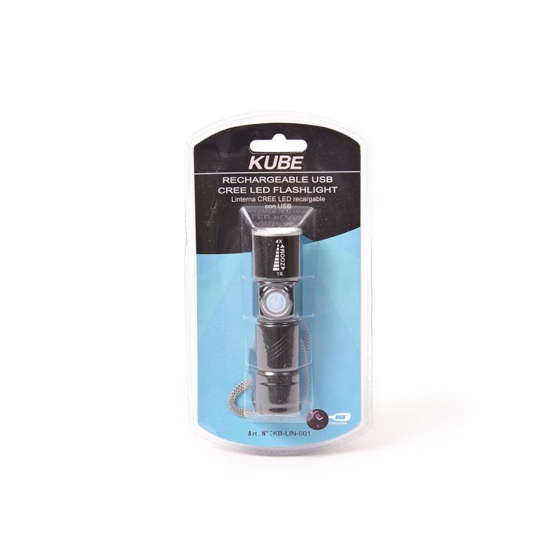 Imagen ilustrativa de LINTERNA (RECARGABLE VIA USB) NEGRO