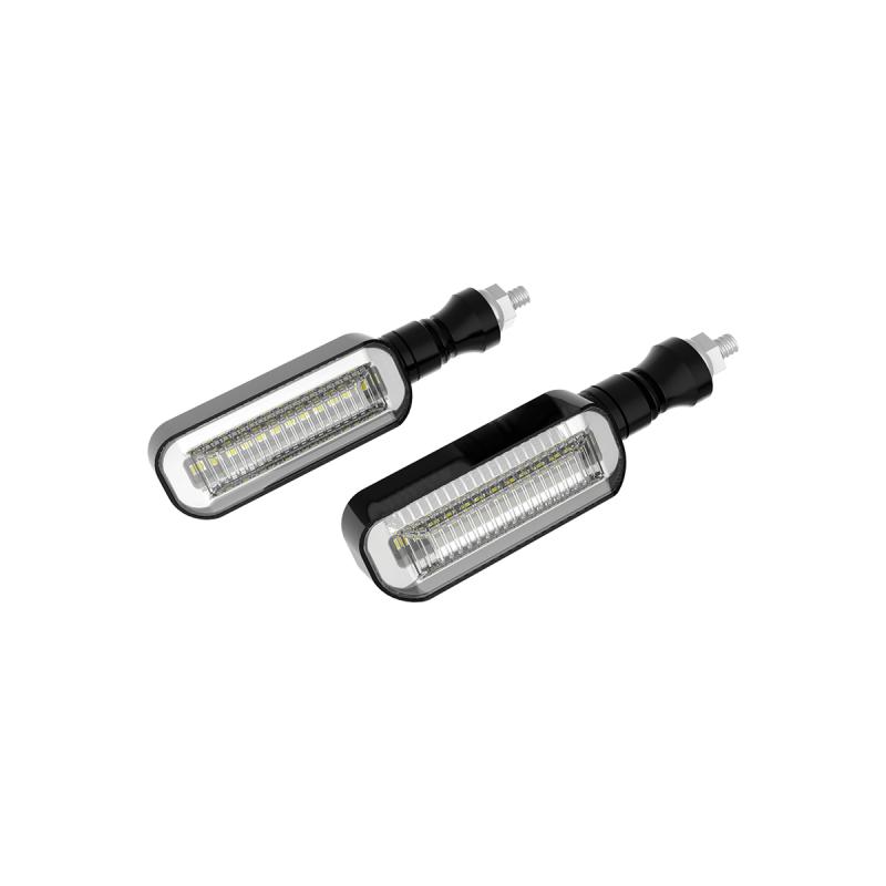 Imagen ilustrativa de FARO DE GIRO UNIVERSAL AMBAR SECUENCIAL 12V 5W 1500 LUX JUEGO 2 UNIDADES