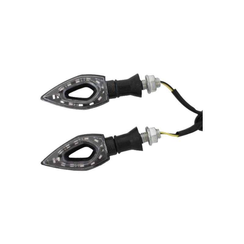 Imagen ilustrativa de FARO DE GIRO UNIVERSAL AMBAR 12V 5W 1500 LUX JUEGO 2 UNIDADES.