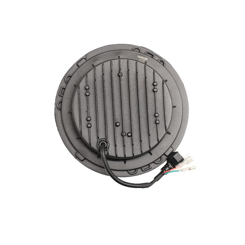 Imagen ilustrativa de REDONDO 7 USO IDEAL JEEP WRANGLER - RENEGADE / MOTO HARLEY DAVIDSON - ROYAL ENFIELD CON FUNCION ALTA Y BAJA - HAZ DE LUZ SPOT -