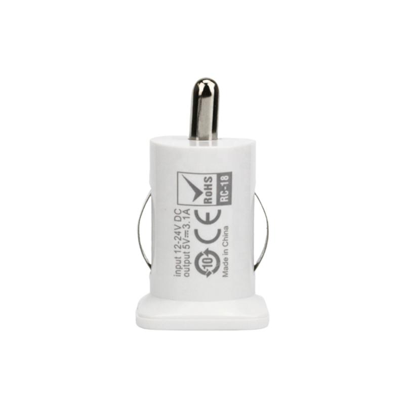 Imagen ilustrativa de CARGADOR DOBLE USB 12V / 24V OUTPUT 5V 3100MA BLANCO