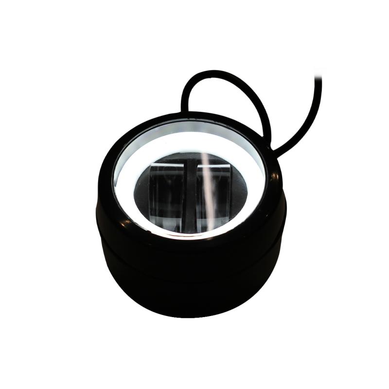 Imagen ilustrativa de REDONDO 10 WATTS (1 LED * 10 WATT) CON OJO DE ANGEL 12V / 24V - USO ESPECIAL MOTOS Y QUADS - haz de luz spot -