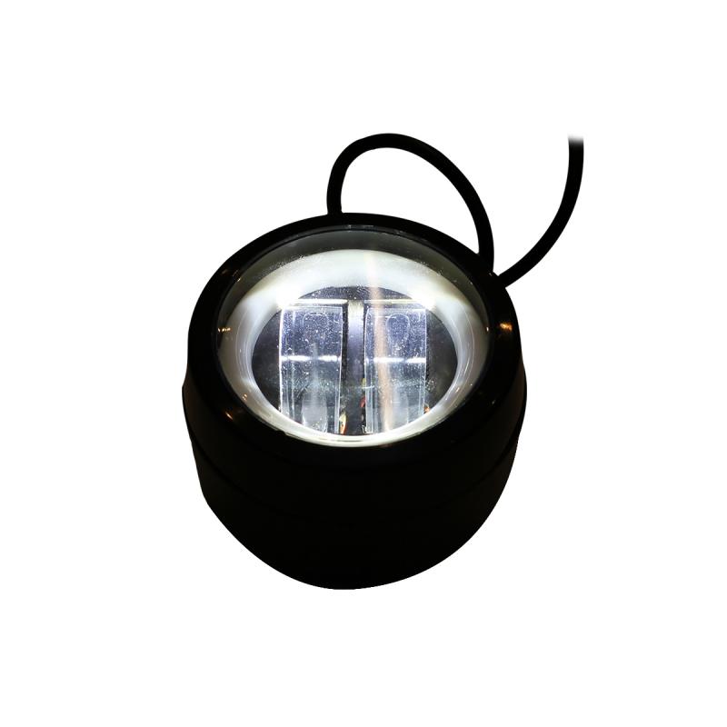 Imagen ilustrativa de REDONDO 10 WATTS (1 LED * 10 WATT) CON OJO DE ANGEL 12V / 24V - USO ESPECIAL MOTOS Y QUADS - haz de luz spot -