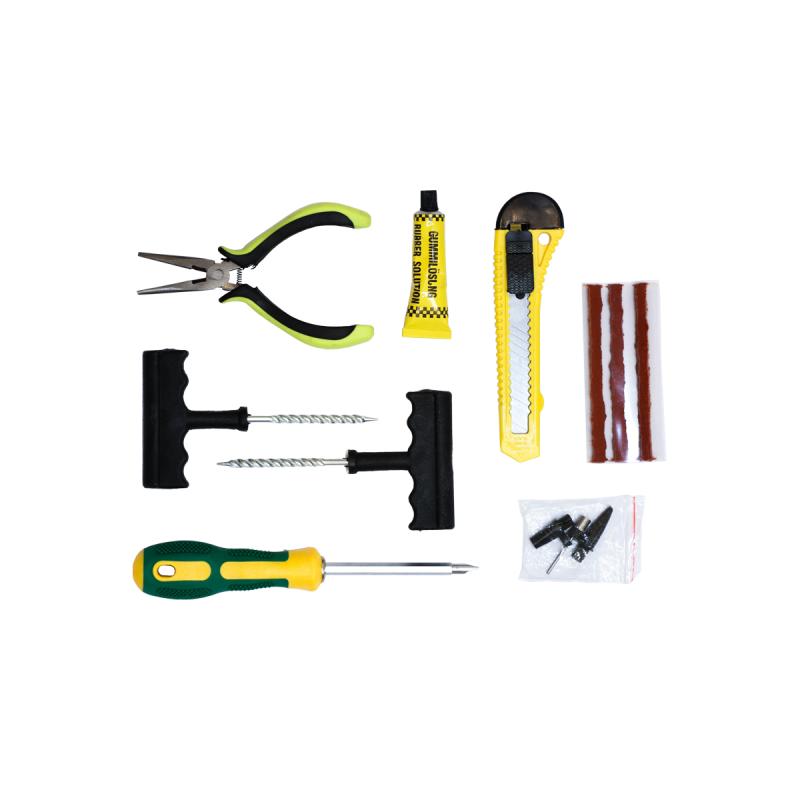 Imagen ilustrativa de COMPRESOR DE AIRE 12, 150 PSI (COM002) CON VALIJA PLASTICA Y JUEGO DE HERRAMIENTAS