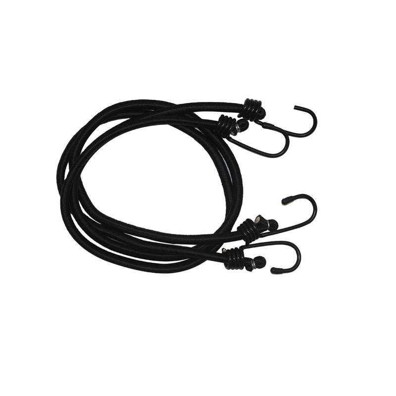 Imagen ilustrativa de bolsa de 10 unidades de tensores negros de 1 metro de largo x 1 cm de ancho REFORZADOS