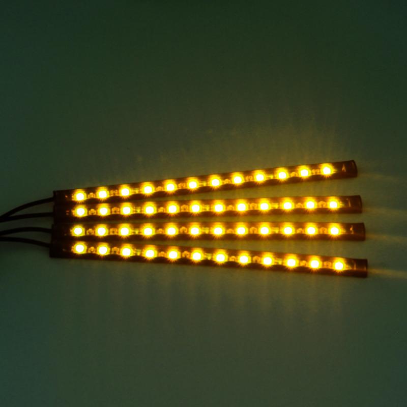 Imagen ilustrativa de TIRA DE LUCES RGB X 4 PARA INTERIOR RGB 12V LED CHIP SMD 5050 Conexion Bluetooth