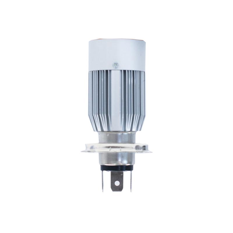 Imagen ilustrativa de LAMPARA H4 LED BLANCO, CON OJO DE ANGEL ROJO USO RECOMENDADO 12V 30 WATTS