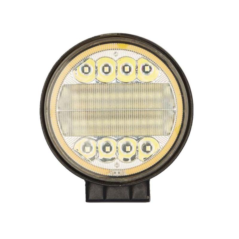 Imagen ilustrativa de FARO LED REDONDO CON OJO DE ANGEL  12/24V   WATERPROOF IP67 - OFF ROAD - MEDIDAS 11 x 11 x 2.5cm
