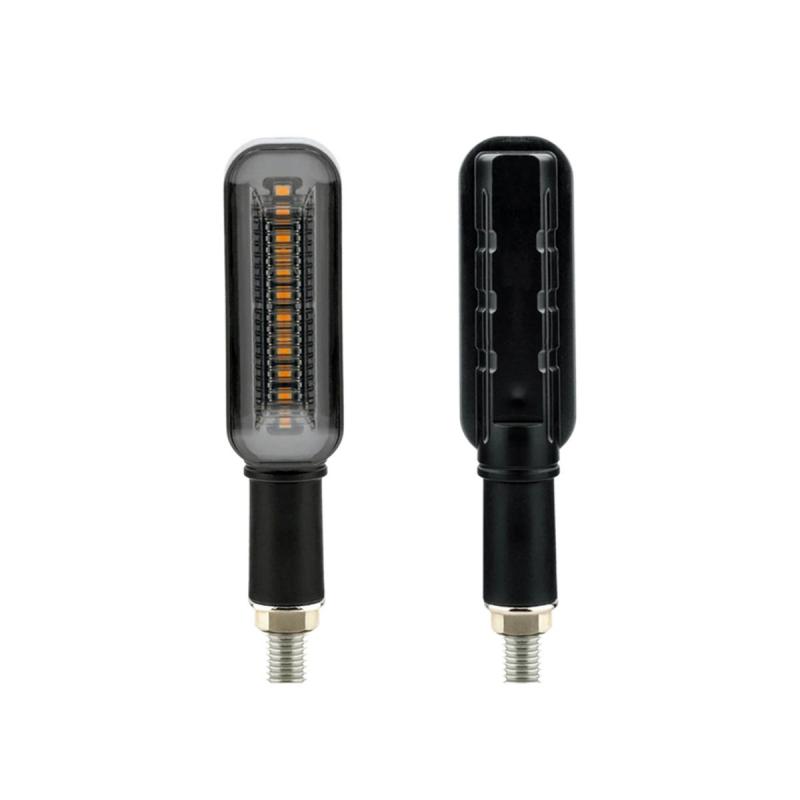 Imagen ilustrativa de FARO DE GIRO UNIVERSAL AMBAR SECUENCIAL 12V 5W 1500 LUX JUEGO 2 UNIDADES