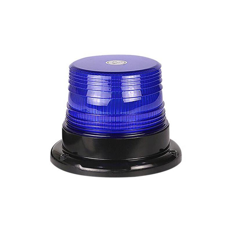 Imagen ilustrativa de BALIZA GIRATORIA LED 12V - 24V COLOR AZUL CON CONEXION A TOMA 12V