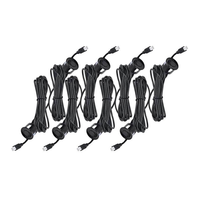 Imagen ilustrativa de NEGRO - 8 PIEZAS (4 DELANTERAS Y 4 TRASERAS) CON DISPLAY ELECTRONICO CON DISTANCIA NUMERICA Y GRAFICA