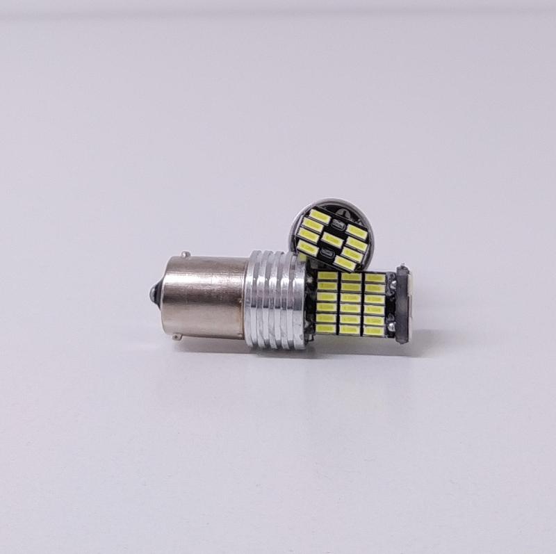 Imagen ilustrativa de BLISTER X 2 - 1141 - 1156 P21W 1 POLO 45 LED 3014 SMD - CANBUS - BLANCO 12V