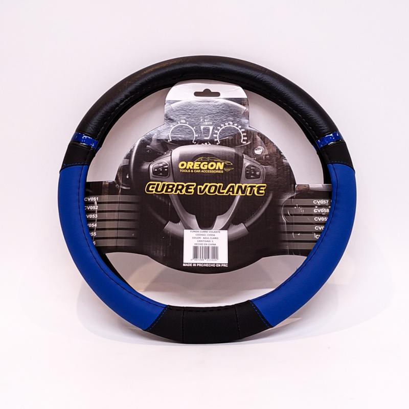 Imagen ilustrativa de MODELO NASCAR CUERO SINTENTICO NEGRO / CELESTE 38*8.2CM 25 UNIDADES POR CAJA