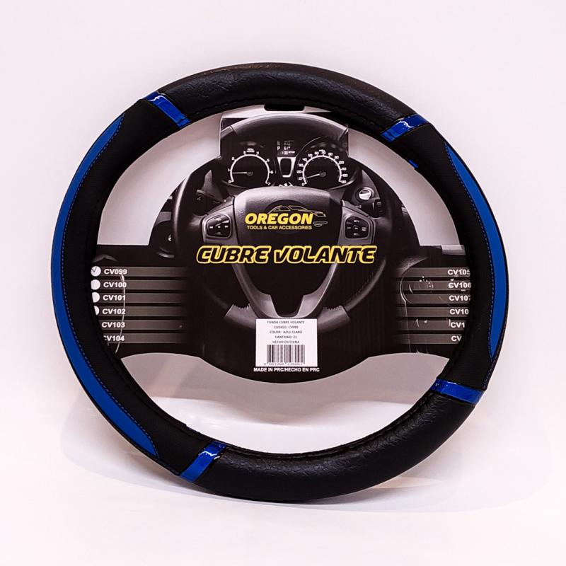 Imagen ilustrativa de MODELO DAYTONA CUERO SINTENTICO NEGRO / CELESTE 38*8.2CM 25 UNIDADES POR CAJA