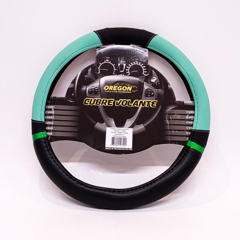 Imagen ilustrativa de MODELO NASCAR CUERO SINTENTICO NEGRO / VERDE AGUA 38*8.2CM 25 UNIDADES POR CAJA