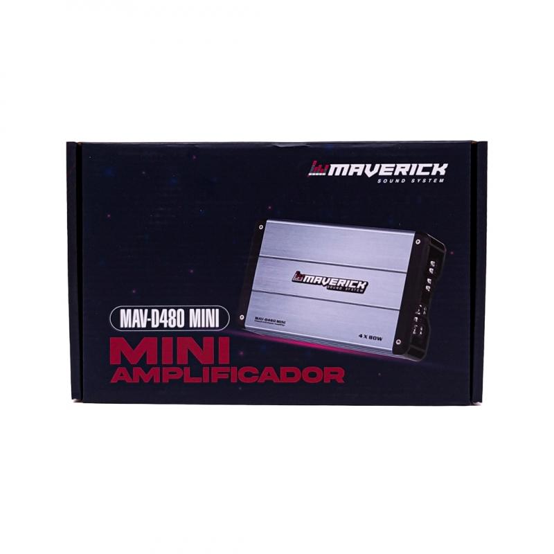 Imagen ilustrativa de AMPLIFICADOR - POTENCIA CLASE D MINI - 4 CANALES 80 WATTS