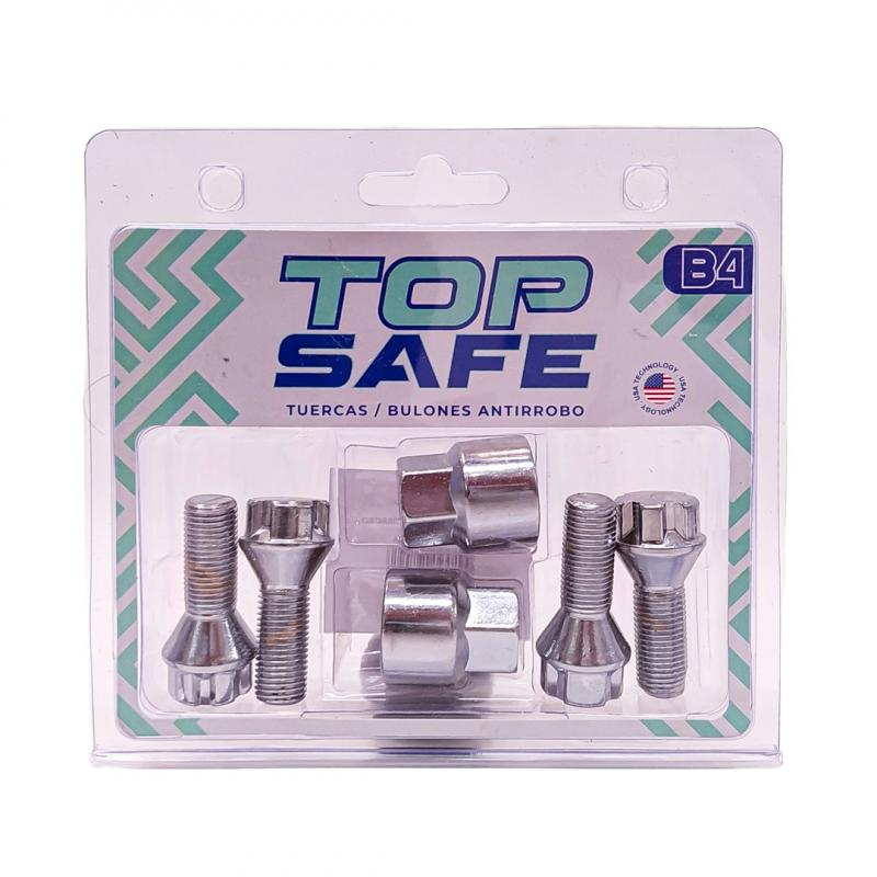 Imagen ilustrativa de CONJUNTO DE 4 BULONES + 2 LLAVES MEDIDAS PASO DE ROSCA 12X1.25, HEXAGONO 19MM, LARGO 26MM. MARCAS: PEUGEOT / CITROËN / FIAT / SEAT