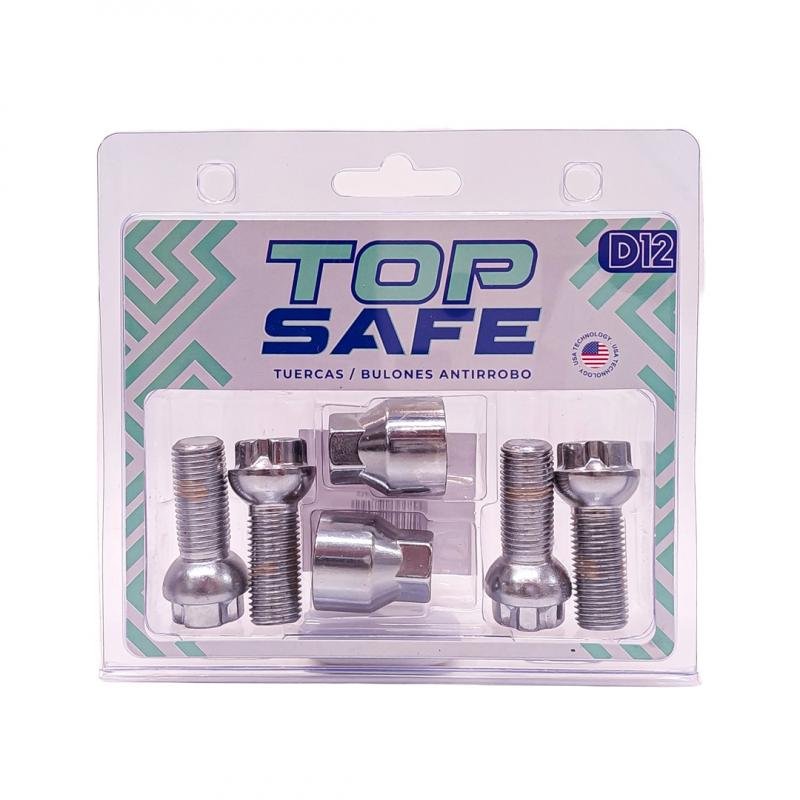 Imagen ilustrativa de CONJUNTO DE 4 BULONES + 2 LLAVES MEDIDAS PASO DE ROSCA 14X1.5, HEXAGONO 17MM, LARGO 27MM. MARCAS: AUDI / MERCEDES BENZ / PORSCHE / VOLKSWAGEN CANTIDAD POR CAJA MASTER 50