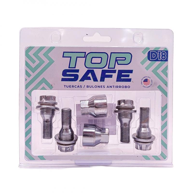 Imagen ilustrativa de CONJUNTO DE 4 BULONES + 2 LLAVES MEDIDAS PASO DE ROSCA 12X1.25, HEXAGONO 17MM, LARGO 36MM. MARCAS: CITRÖEN / PEUGEOT