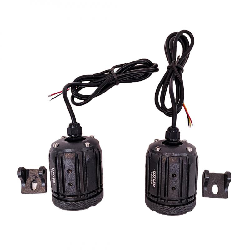 Imagen ilustrativa de LUZ LED BLANCA Y AMBAR ESTABLE CON CAMBIO DE LUZ 9V-36V 1 LED - 18 WATTS - JUEGO DE 2 UNIDADES MEDIDAS 105*55(mm)