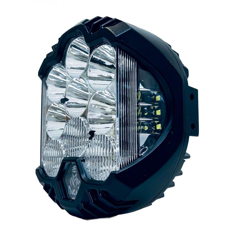 Imagen ilustrativa de DAKAR FORCE 7" 15 LEDS CREE 180 WATTS LOGO ILUMINADO - DRL BLANCO Y AMBAR - 12V A 36V