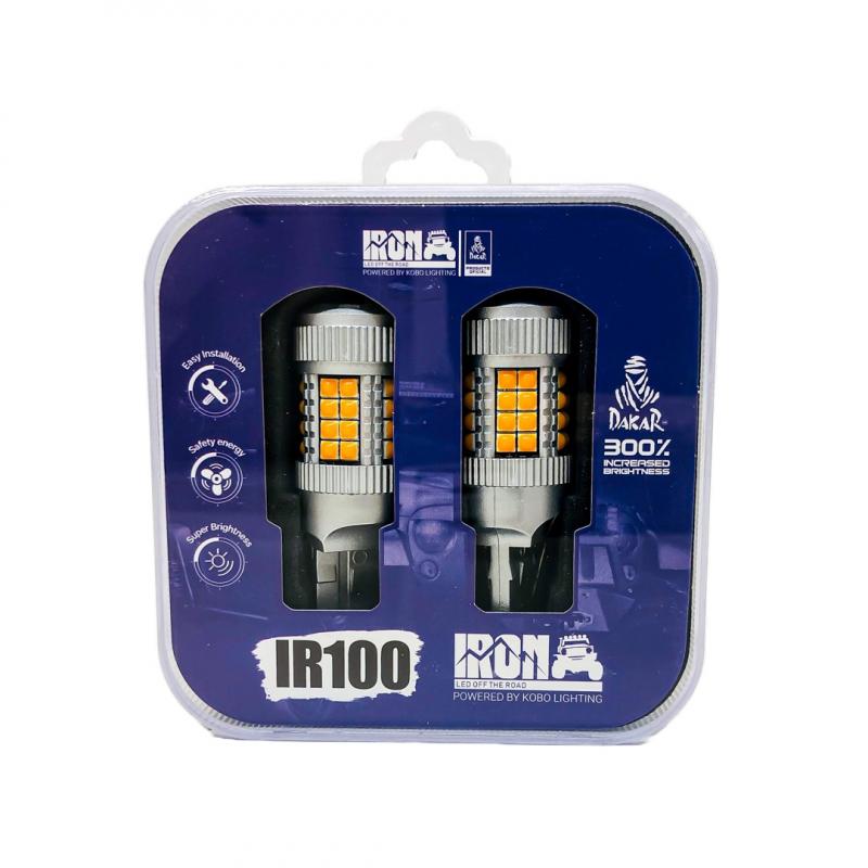 Imagen ilustrativa de 7440 T20 COLOR AMBAR - 24 WATTS SUPER CANBUS- 40 LED CREE - 12V/24V