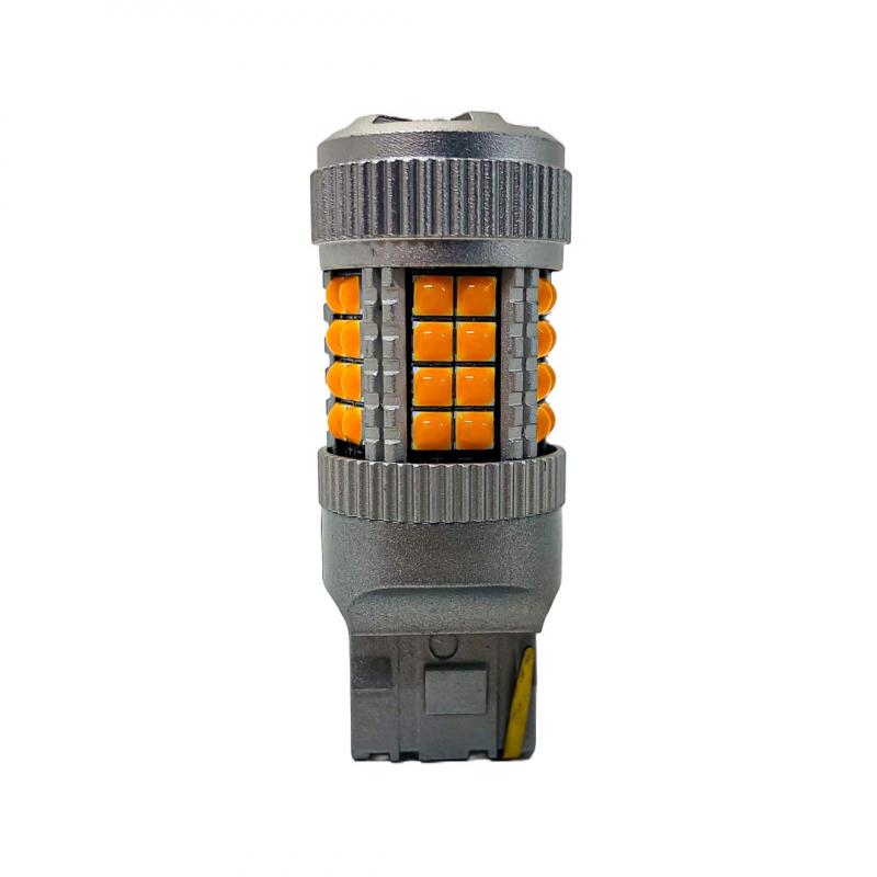 Imagen ilustrativa de 7440 T20 COLOR AMBAR - 24 WATTS SUPER CANBUS- 40 LED CREE - 12V/24V