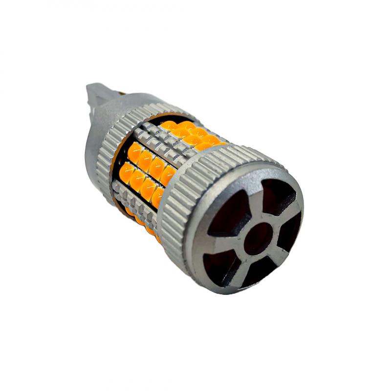 Imagen ilustrativa de 7440 T20 COLOR AMBAR - 24 WATTS SUPER CANBUS- 40 LED CREE - 12V/24V