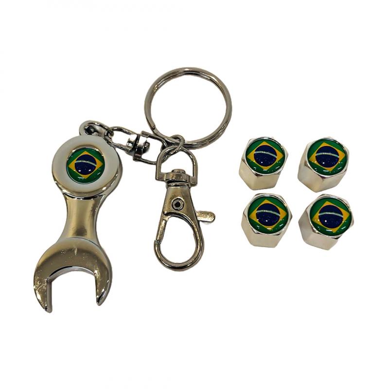 Imagen ilustrativa de BANDERA BRAZIL CROMADA