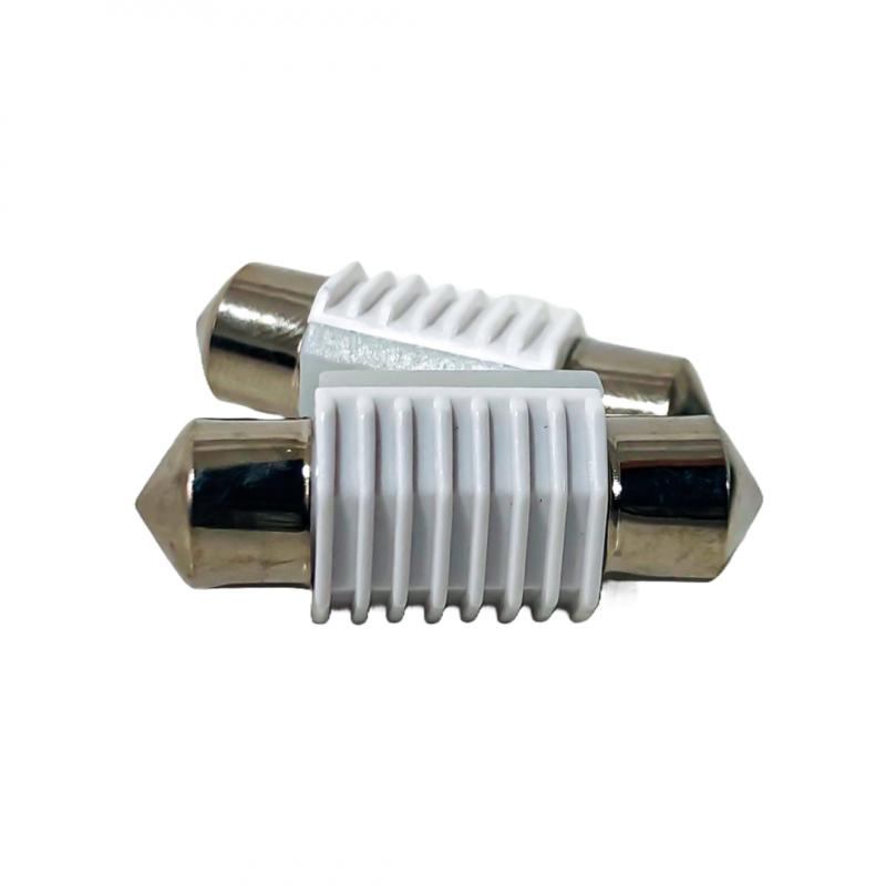 Imagen ilustrativa de BLISTER X 2 TUBULAR - FESTOON LED CERAMIK 5630 31MM CANBUS BLANCO 12V BLISTER X 2 UNIDADES