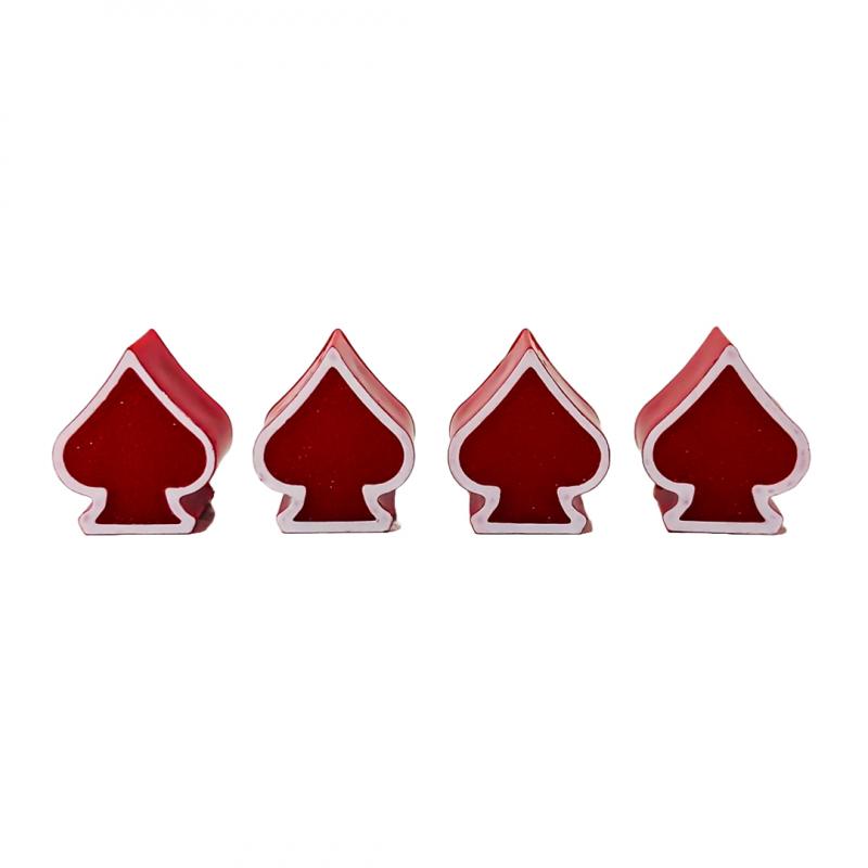 Imagen ilustrativa de SET X 4 PCS PICS POKER ROJAS