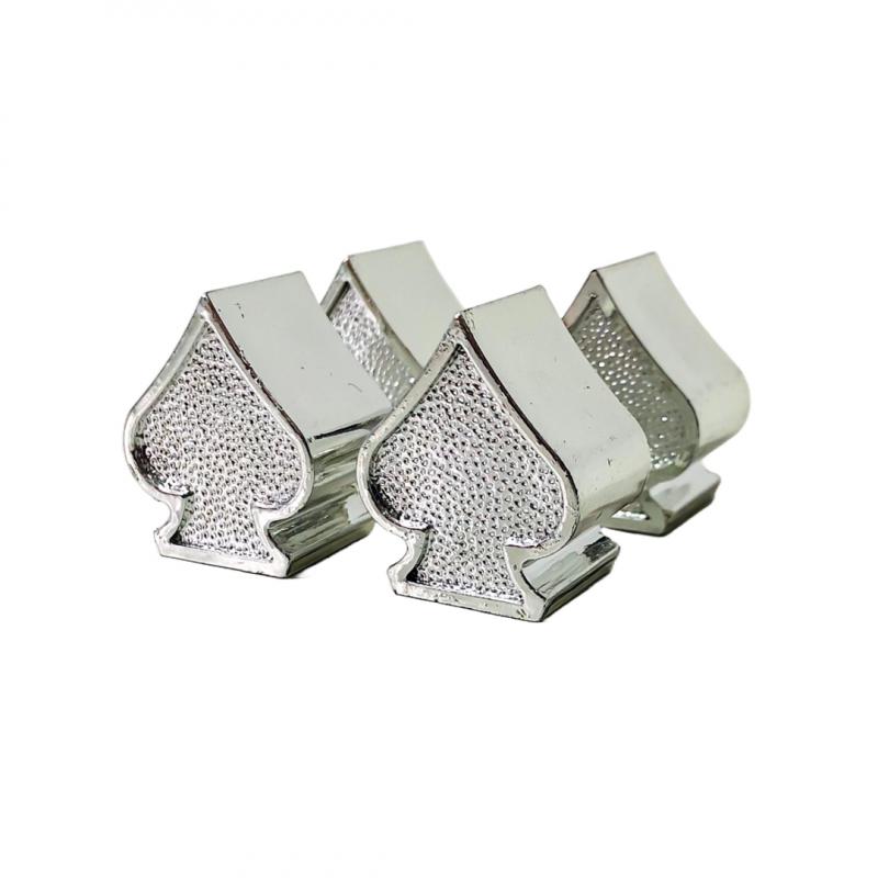 Imagen ilustrativa de SET X 4 PCS PICS POKER PLATEADAS