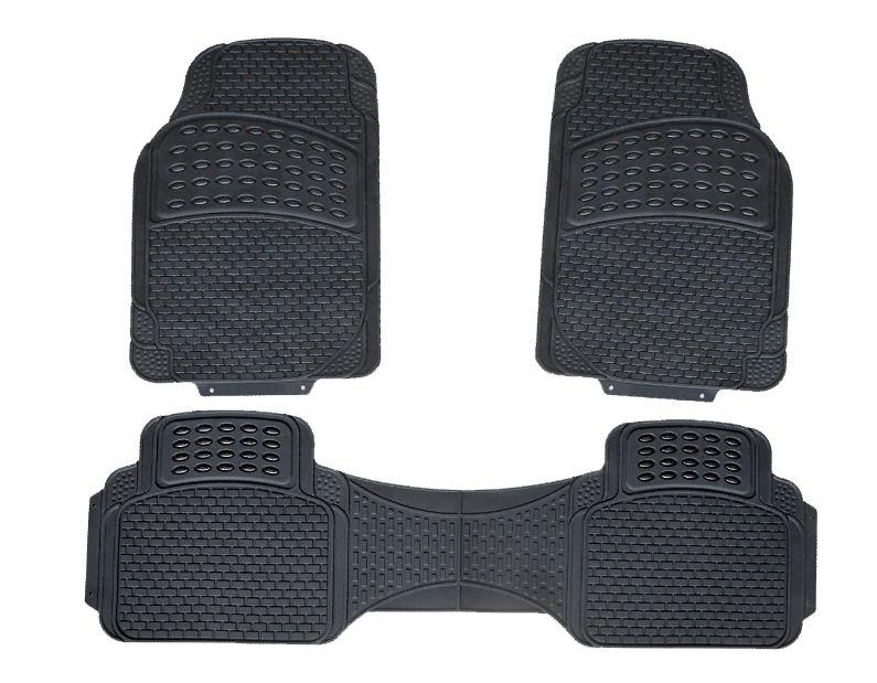 Imagen ilustrativa de ALFOMBRA PVC 3 PIEZAS NEGRO