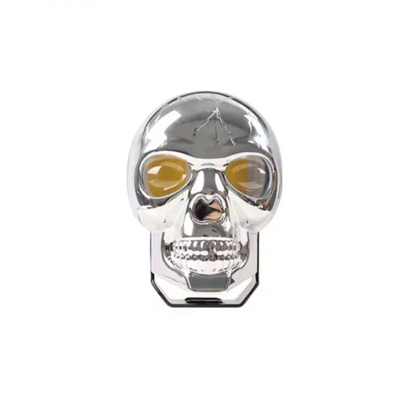 Imagen ilustrativa de CALAVERA CON ILUMINACION EN LOS OJOS FUNCIONES BLANCA / AMBAR / BLANCA + AMBAR + FLASH + RGB 12V / 24V MEDIDAS 8,5 CM * 6,5 CM * 5,3 CM
