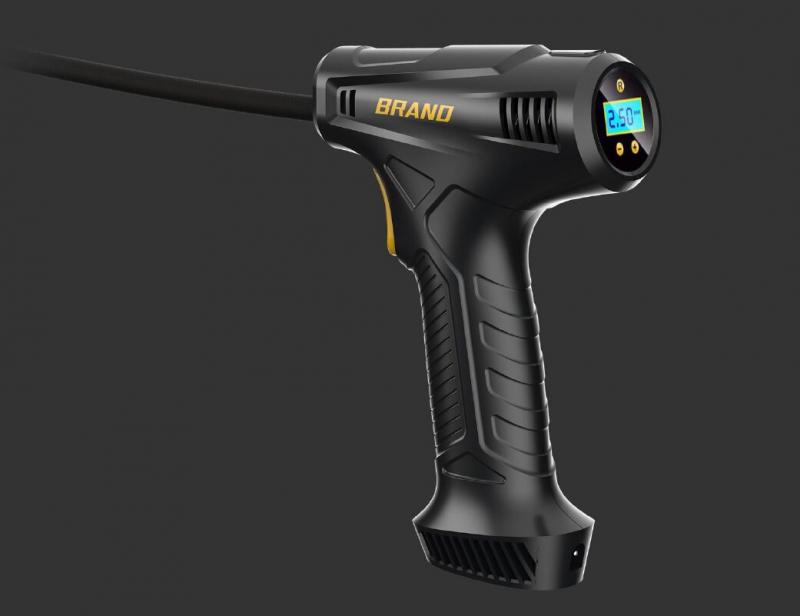 Imagen ilustrativa de COMPRESOR DE AIRE INALAMBRICO 80 WATTS CON LINTERNA Y MEDIDOR DE PRESION DE RUEDAS CON 3 TOMAS DE AIRE Y CARGADOR USB