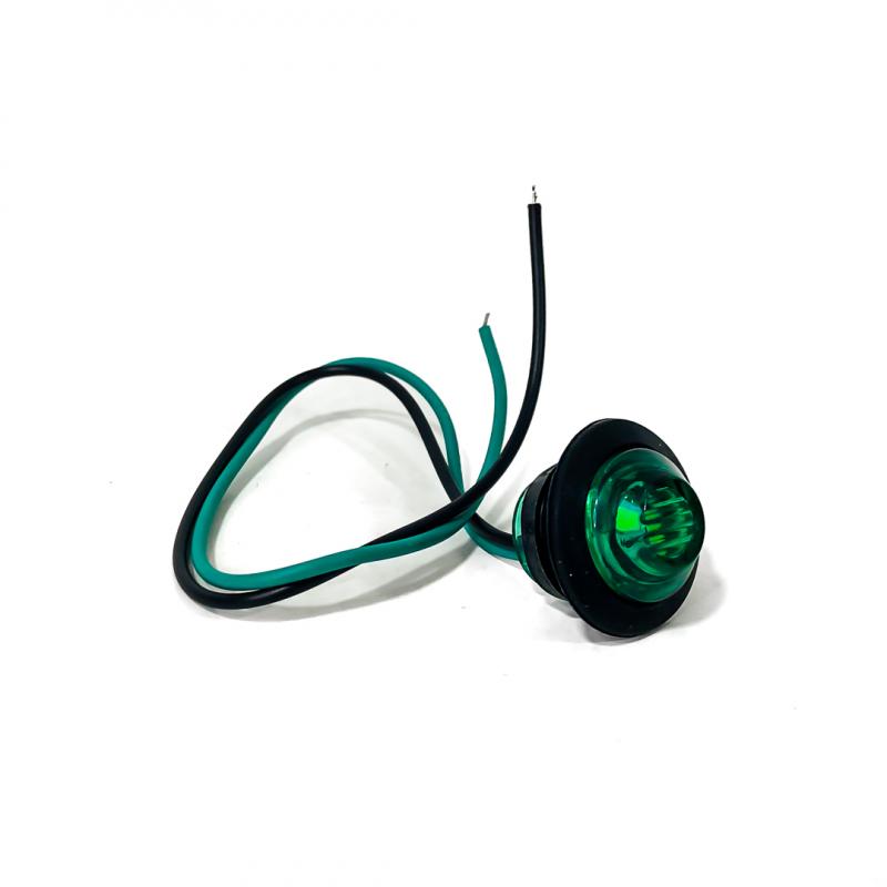 Imagen ilustrativa de LUZ TESTIGO UNIVERSAL CIRCULAR 2 CM DIAMETRO COLOR VERDE 12V / 24V