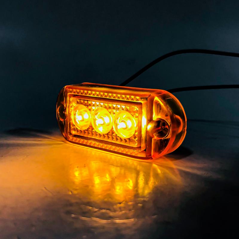 Imagen ilustrativa de SENALIZACION LATERAL 7 CM X 3 CM COLOR AMBAR 12V / 24V FUNCION FIJA WHITE 12-24V