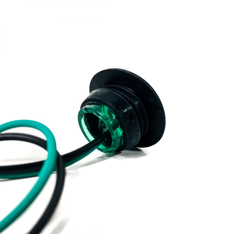 Imagen ilustrativa de LUZ TESTIGO UNIVERSAL CIRCULAR 2 CM DIAMETRO COLOR VERDE 12V / 24V