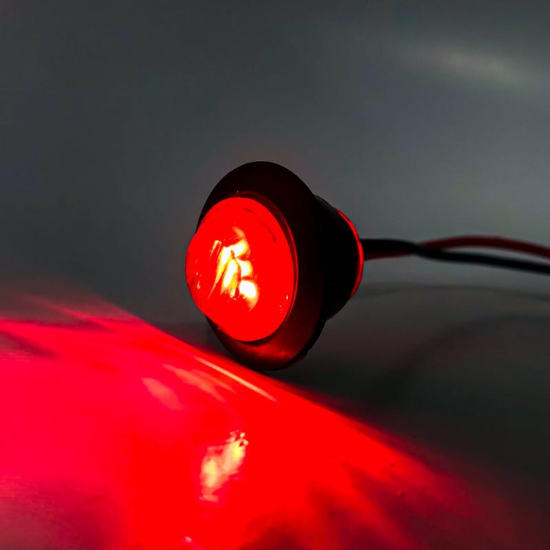 Imagen ilustrativa de LUZ TESTIGO UNIVERSAL CIRCULAR 2 CM DIAMETRO COLOR ROJO 12V / 24V